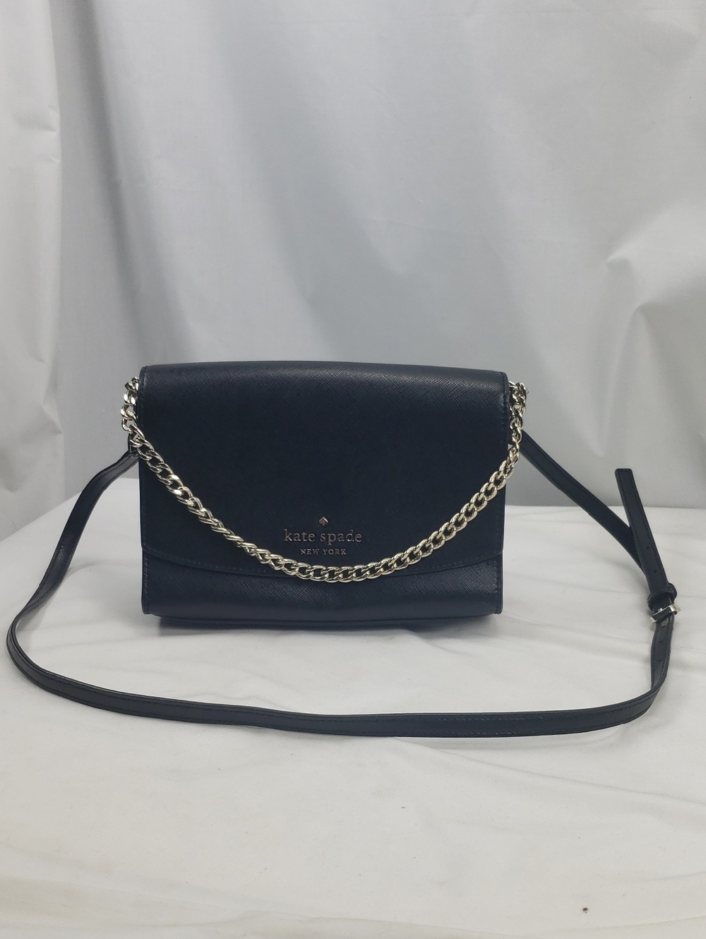KATE SPADE Black Leather Crossbody Purse